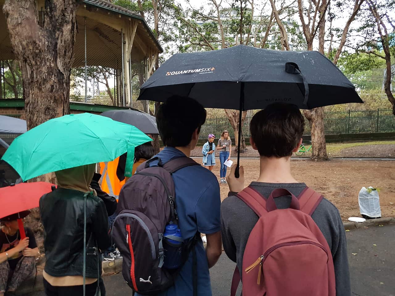 Students gather in Sydney to remember those lost to the recent bushfires. 
