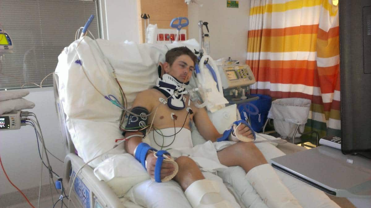 Ben spent nine months in hospital