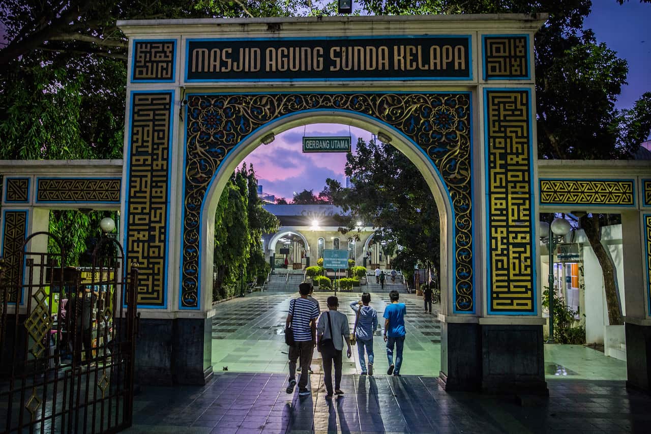 The Sunda Kelapa Grand Mosque in Jakarta, Indonesia.