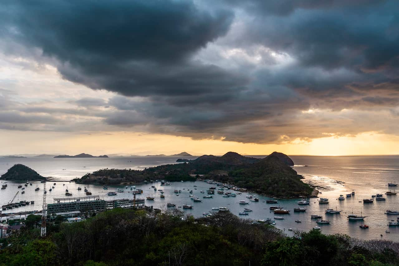 The construction site of a new marina, hotel and commercial development in Labuan Bajo, the gateway to Komodo National Park, in Indonesia, July 15, 2019. (Adam Dean/The New York Times)