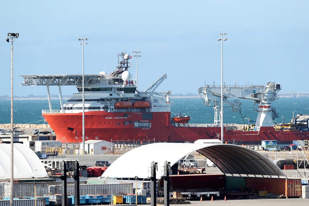 The American seabed exploration firm Ocean Infinity chartered Swire Seabed’s subsea vessel Seabed Constructor.