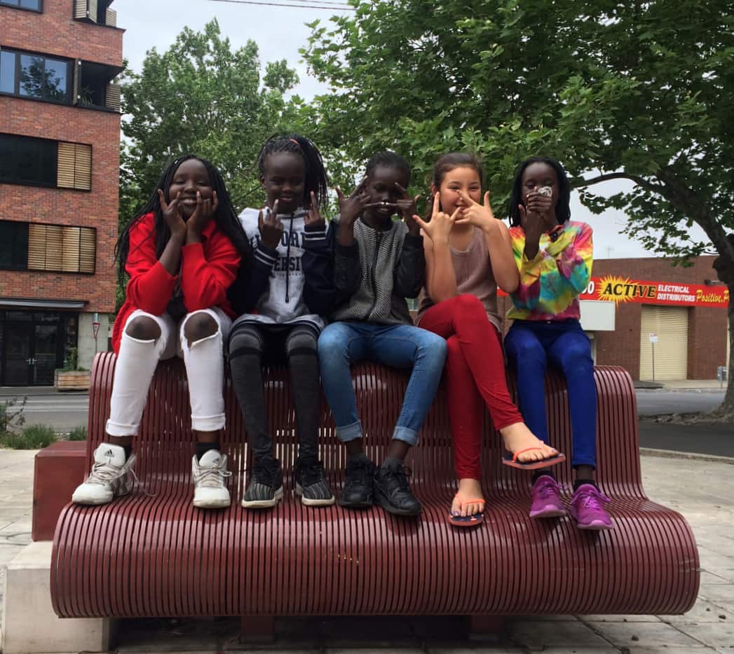 Girl Zone (L-R: Achol, Atong, Nyawech, Zoe and Akuech) is playing Dark Mofo this weekend.