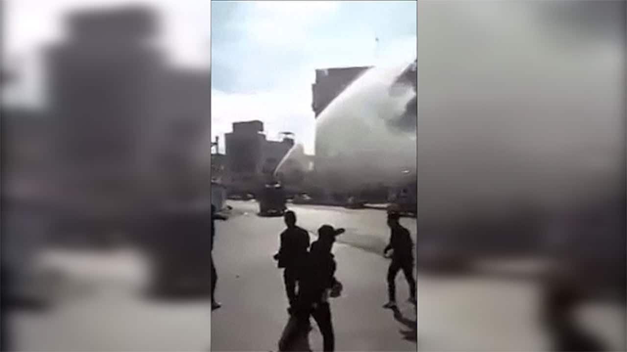 Some of the protesters were chnating "Death to Rouhani" and "not Gaza, not Lebanon, my life for Iran".