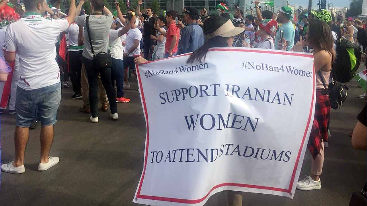 The #NoBan4Women campaign has been vocal in raising the issue of women in Iran.