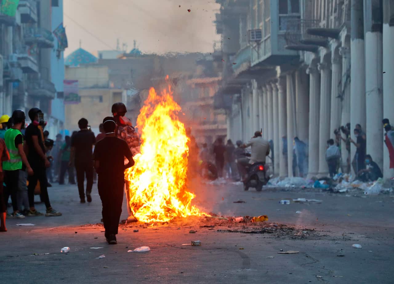 Iraqi security forces opened fire, killing six protesters during the recent clashes.