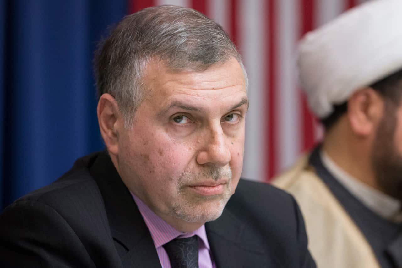 Mohammed Allawi at the National Press Club in Washington, DC, last year.