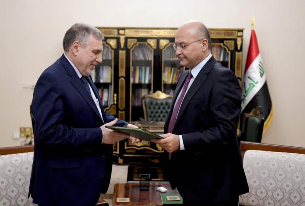 President Barham Salih meets with Iraq’s new PM Mohammed Tawfiq Allawi.