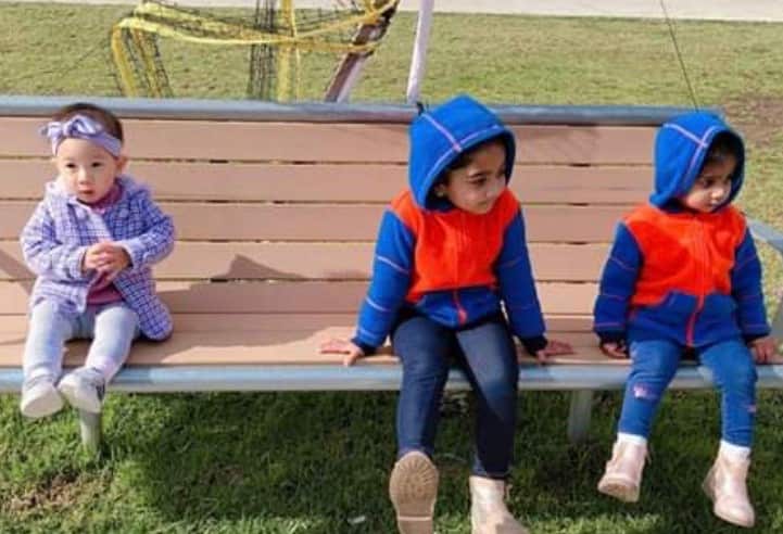 Isabella with the Biloela sisters 