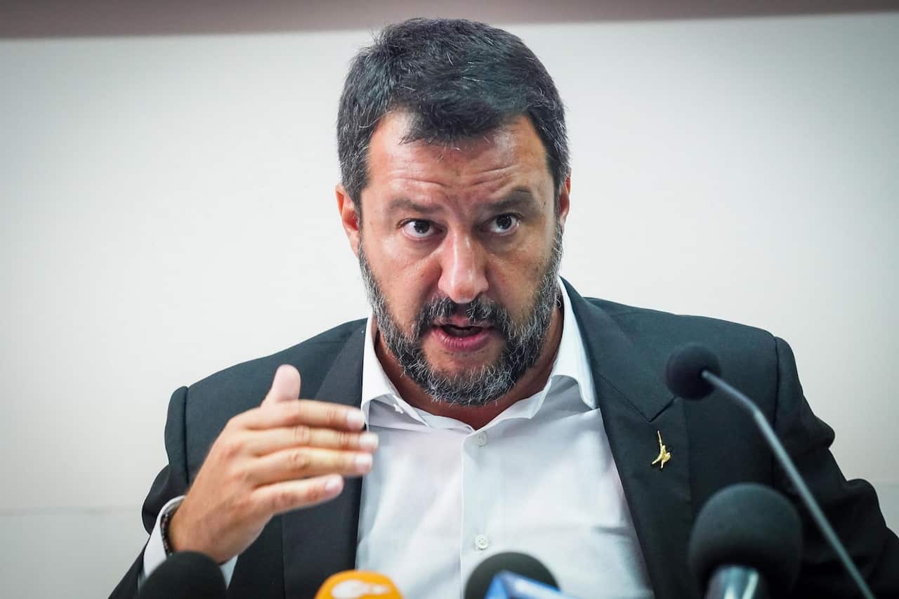 Italian Deputy Prime Minister and Interior Minister Matteo Salvini (AAP)