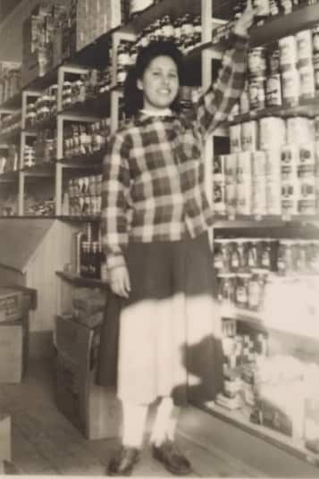 ivy Anderson worked at the Hudson Bay Trading Store in the 1940's.