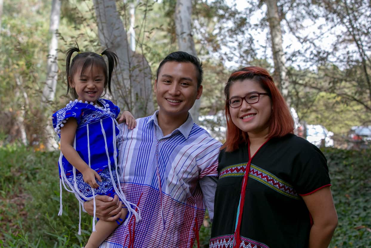 Eh Ker Ler, known as Jack, with his wife Naw Be Law lat and their daughter Evelyn. 