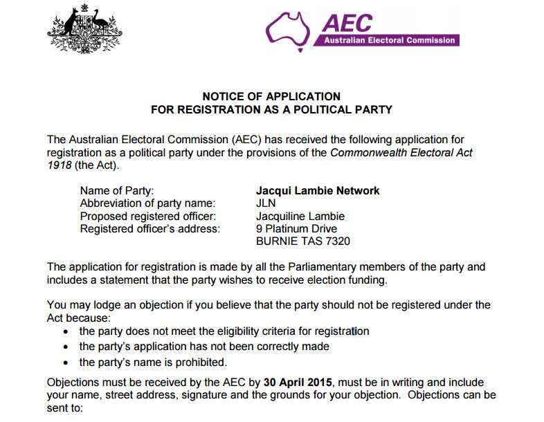 Jacqui Lambie Network