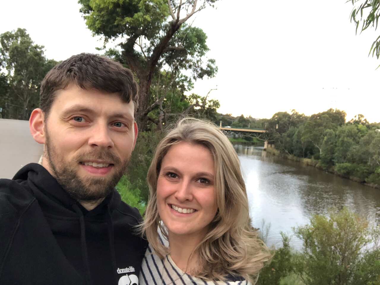 James Sheppard and his fiancée.