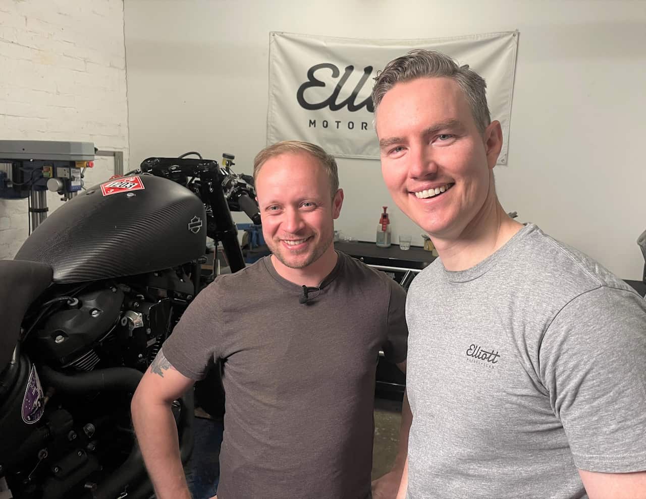 Business partners Elliott Andrews and James Curnow.