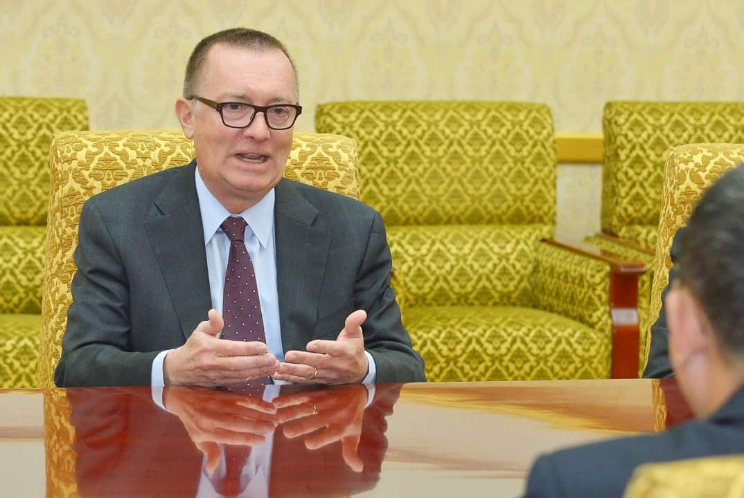 Jeffrey Feltman during his four-day trip to North Korea - the first by such a high-ranking UN diplomat since 2010.