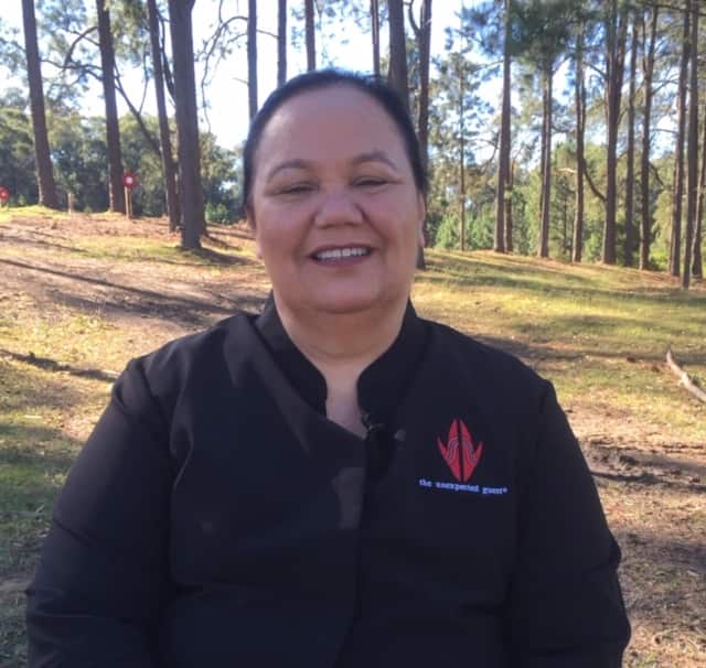 Jenny Khan owns an organic breakfast and health food bar business called The Unexpected Guest.