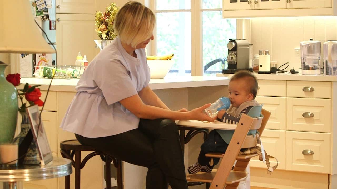 Jessica with her son McLean.