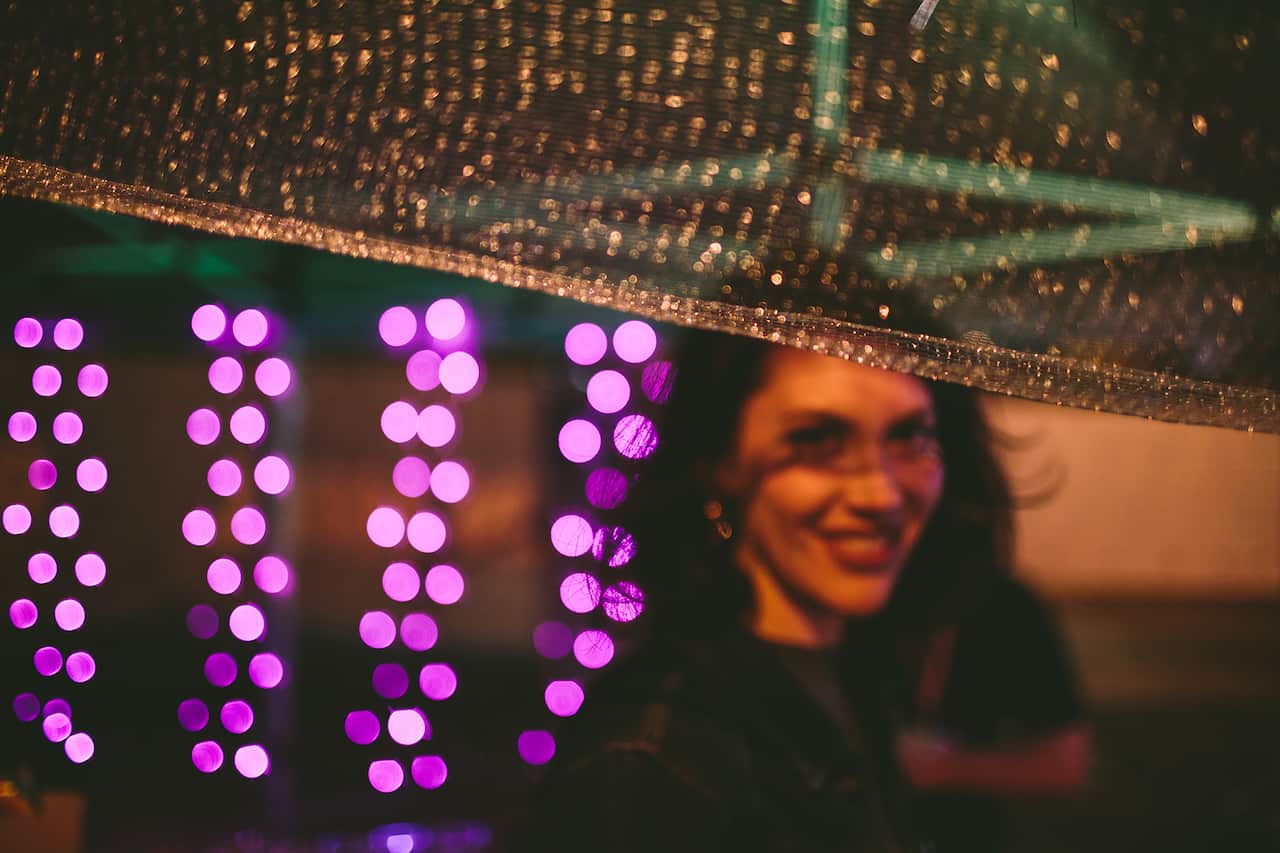Woman at the festival
