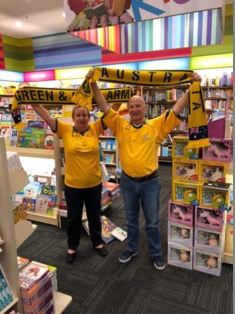 Jim and Syvlia Zammit at their Sydney bookstore