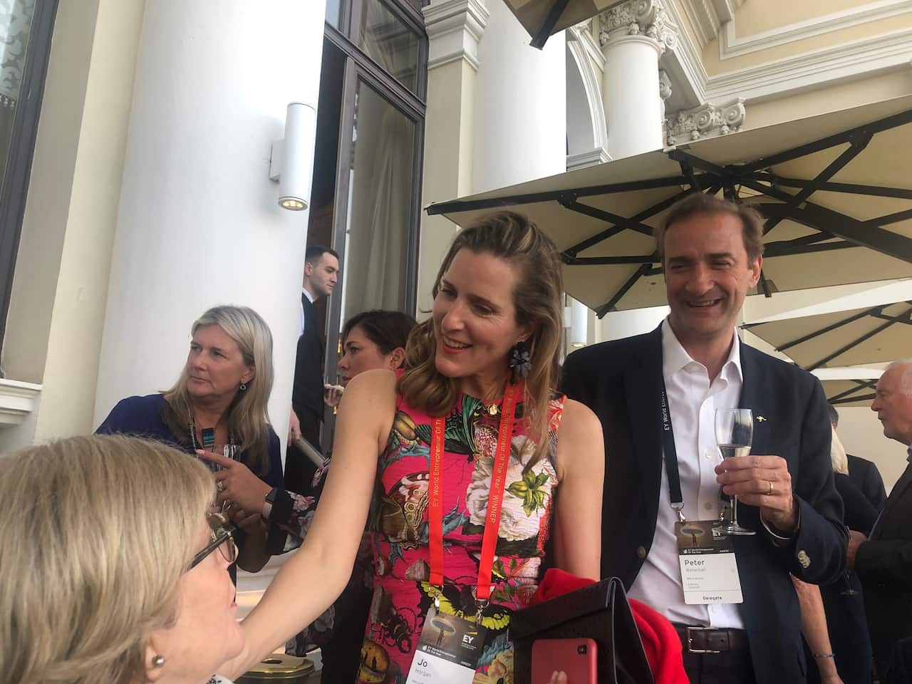 Mecca founder Jo Horgan in Monaco this week, competing for Australia at the World Entrepreneur of the Year awards.