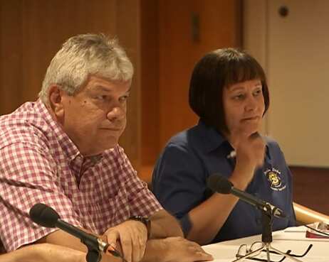John Paterson at the senate hearing held in Darwin.