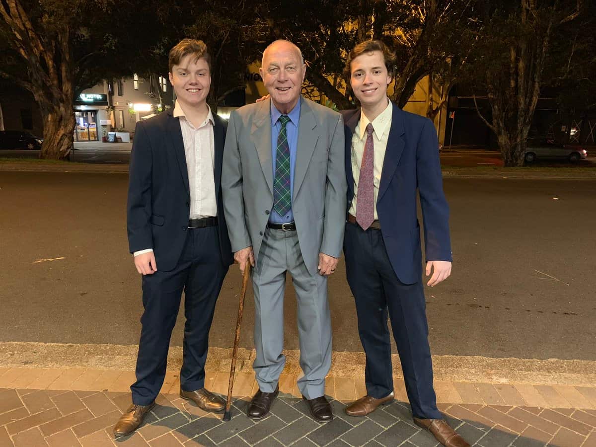 John Duncan, pictured with his grandsons, is described by Ms Duncan as a 'proud man' and 'a classic pensioner battler'.