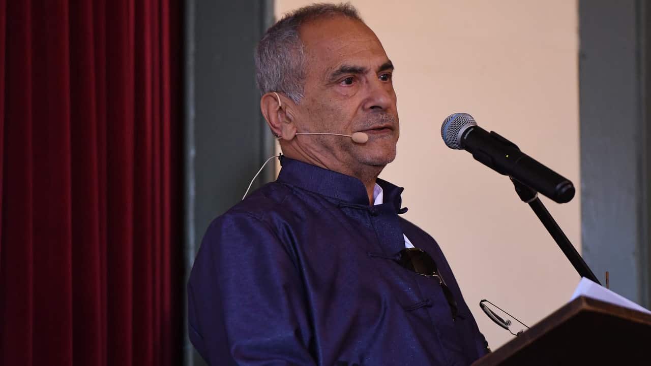 Nobel laureate and former President of Timor-Leste, Dr Jos Ramos-Horta delivers the inaugural Tom Uren AC Lecture at Balmain Town Hall in Sydney.