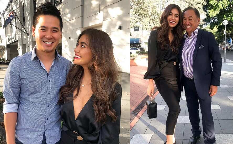 Francesca celebrating her brother Josh's birthday with her family.