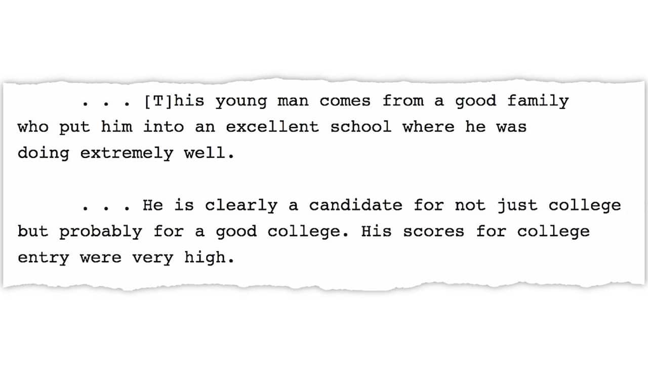 Judge Troiano cited the boy’s good grades and potential to attend a good college when he denied prosecutors’ request that the boy be charged as an adult.
