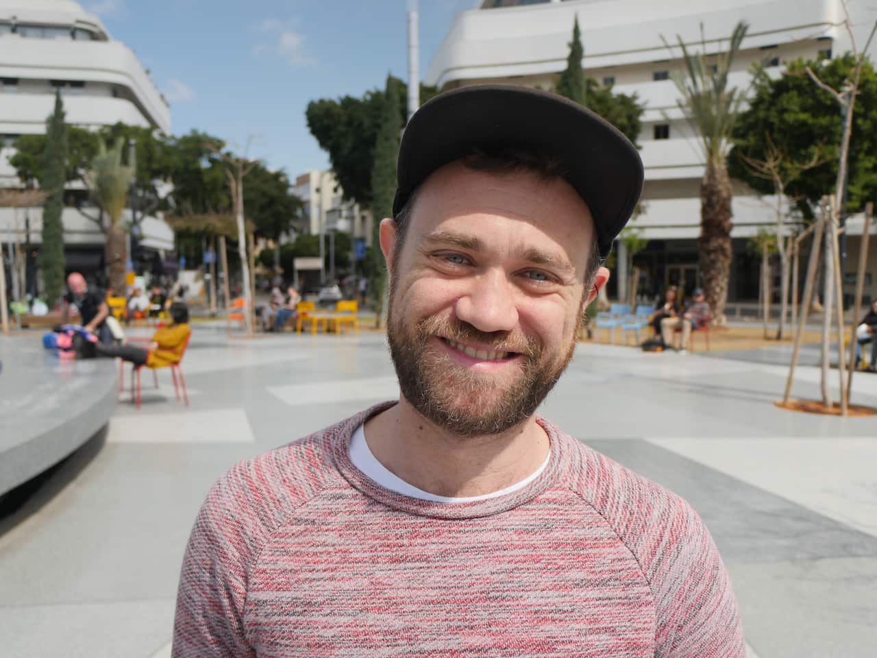 Australian man Justin Kliger travelled from London to vote in the Israel election.