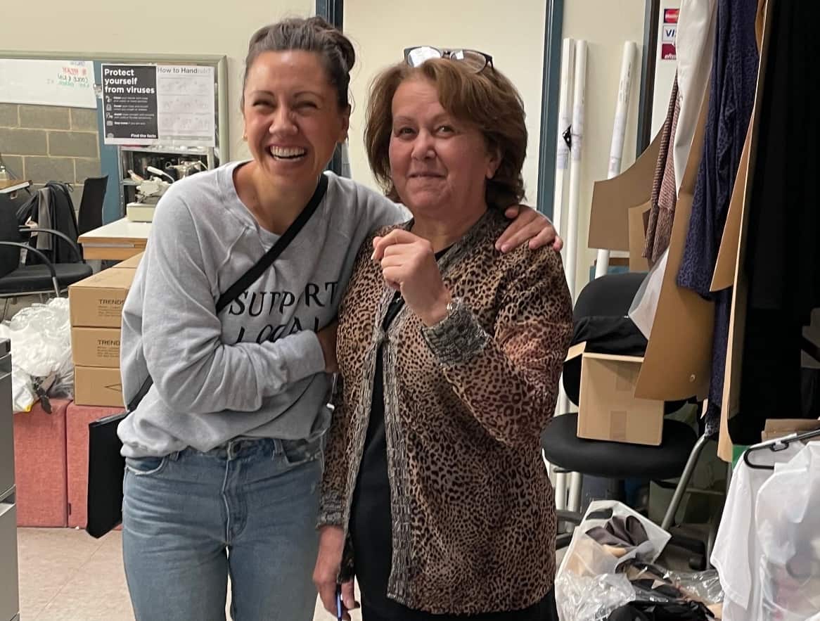 Kate Dilon and Vicky Skorsis. 