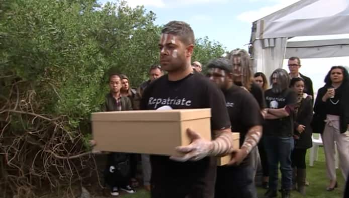 The remains of 11 Indigenous people from the Kaurna nation are laid to rest.
