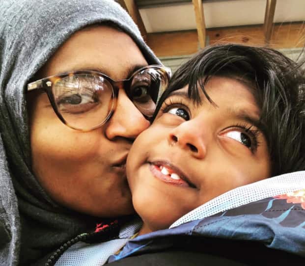 Kayban and his mother