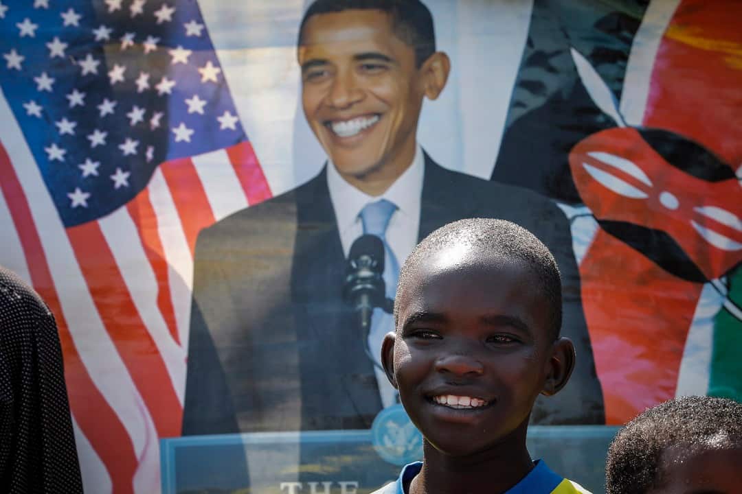 Obama's Kenya visit attracted supporters young and old.