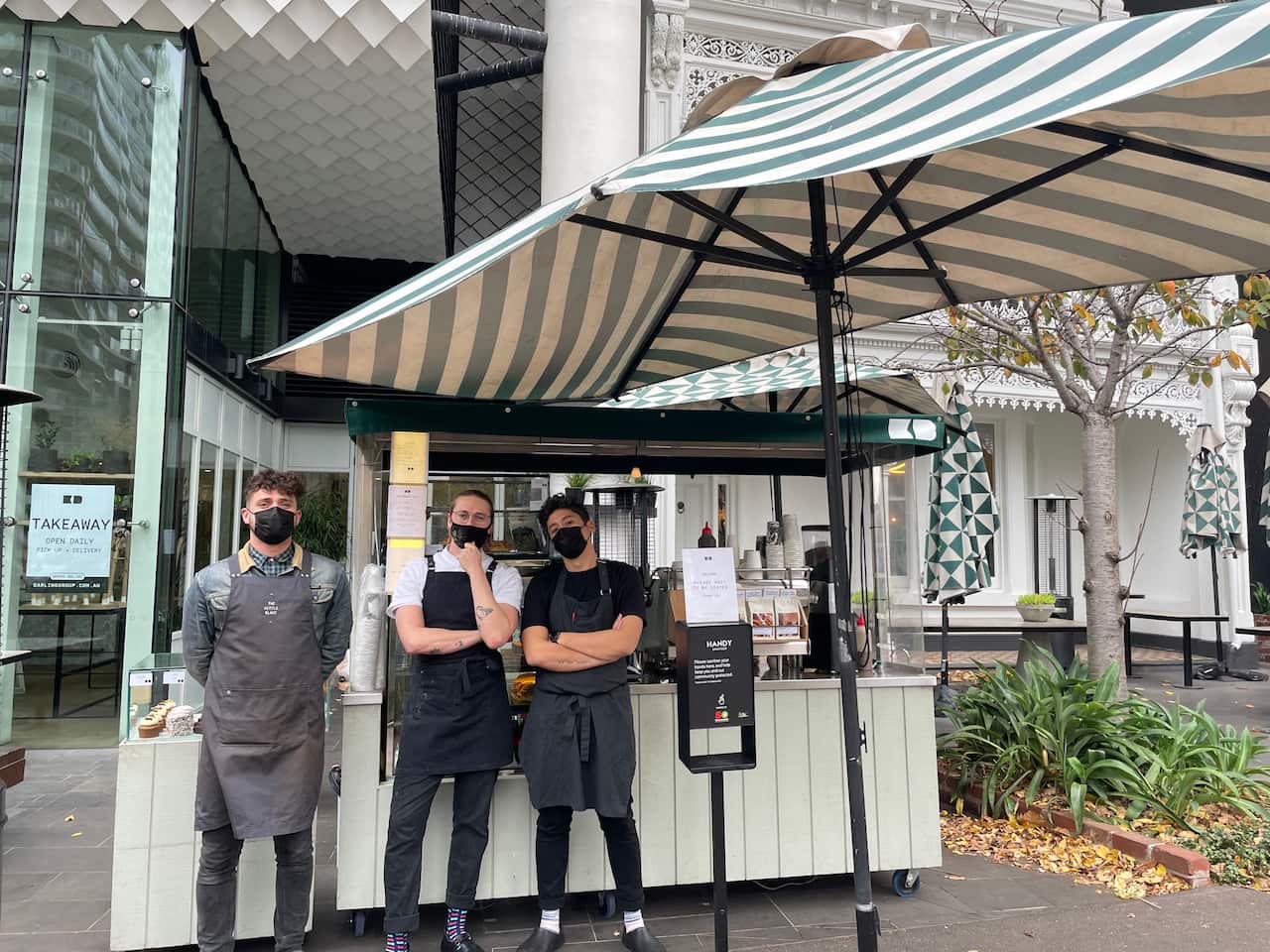 The Kettle Black in Melbourne had been doing a bustling trade just before the latest lockdown was announced. 