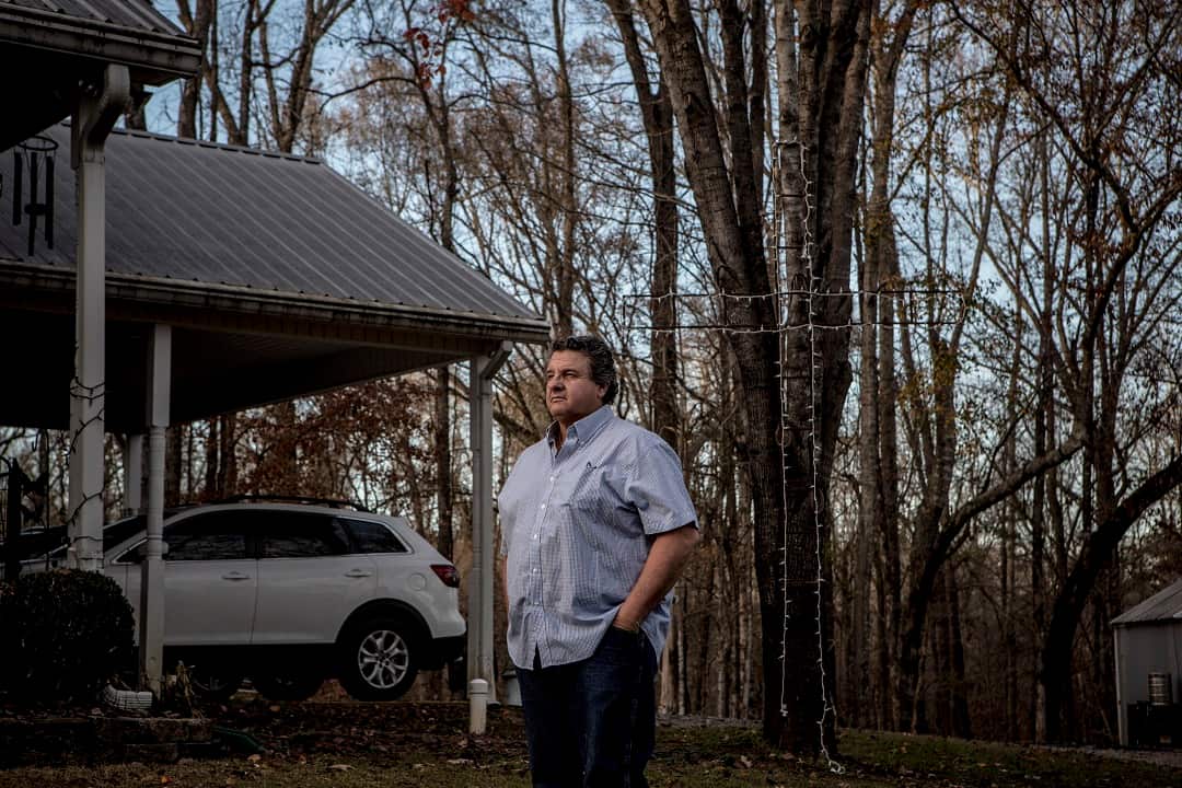 Doug Schaub at his home in Utica, Miss., Dec. 20, 2017.