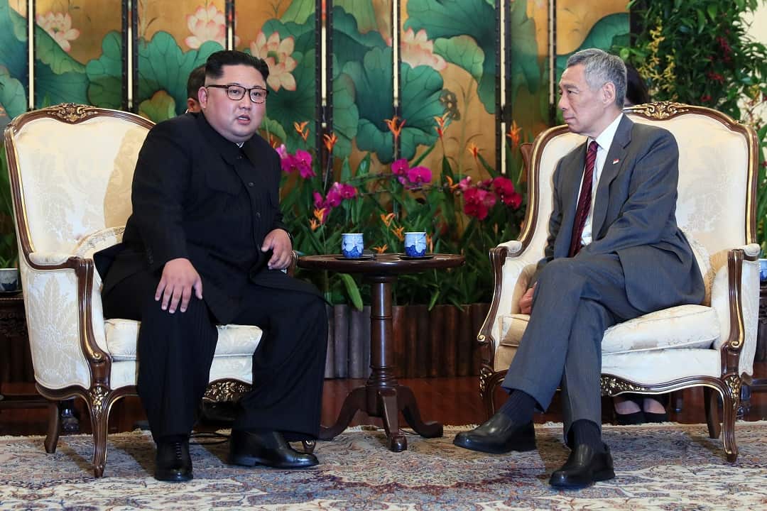 The North Korean leader and Singapore's Prime Minister.