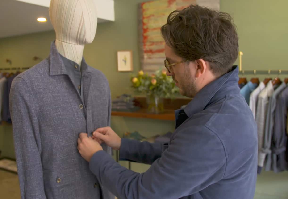 Designer Christian Kimber is creating a new look for Australian men. 