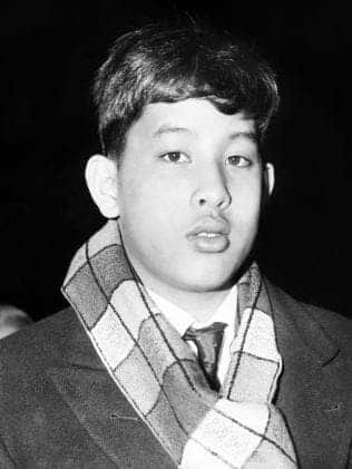 The Thai king as teenager