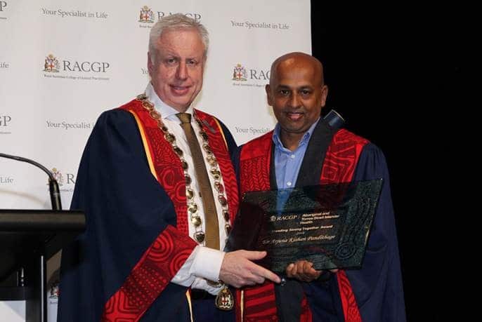 Dr Harry Nespolon (left) is urging people to contact their GP if they have any COVID-19 concerns