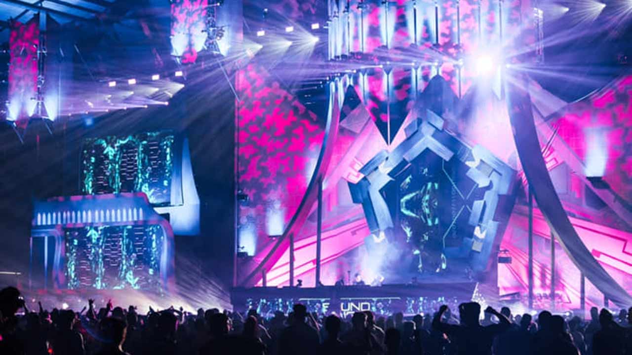 The Knockout Games of Destiny dance party at Sydney Olympic Park took place on Saturday night.