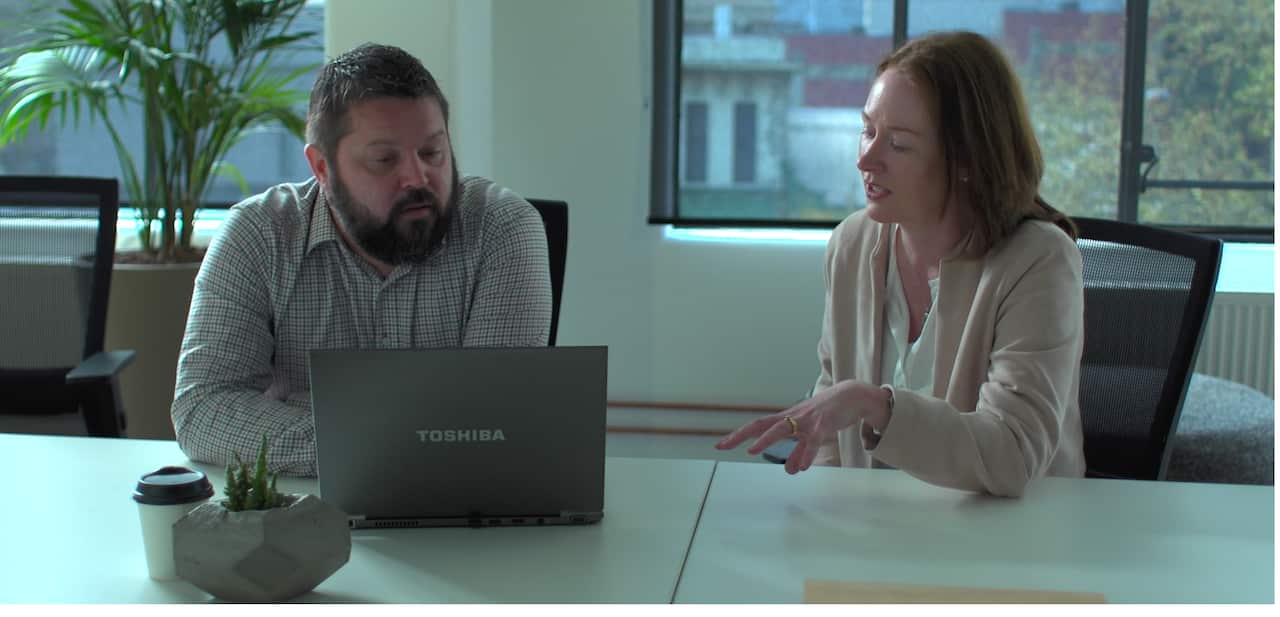 Julia and her husband, Konnective's chief technologist  Brad Kazazes.