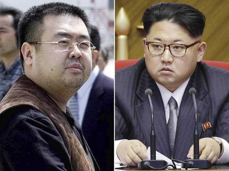 Kim Jong Nam, left, the estranged half-brother of North Korean leader Kim Jong Un.