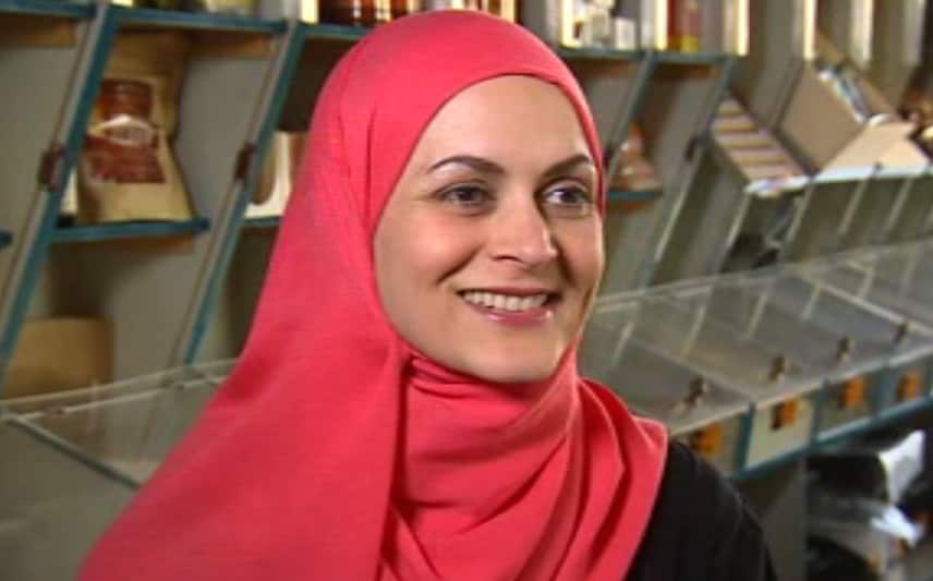 Palestinian chef Laila El-Haddad . 