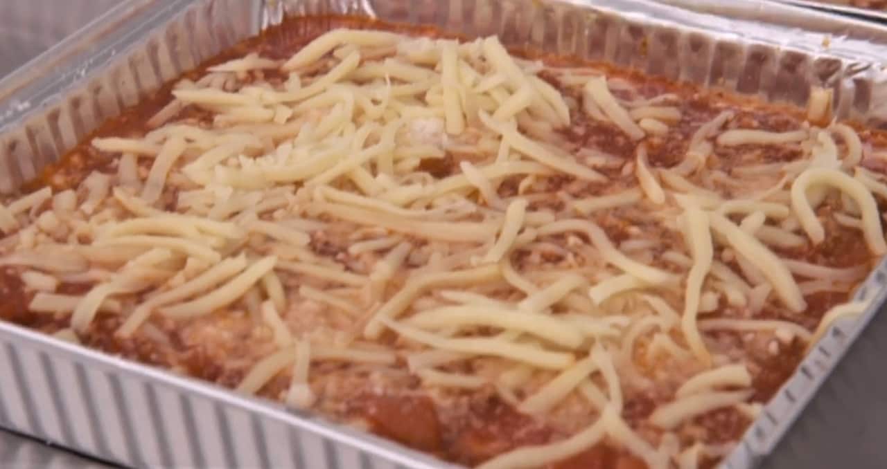 Carmel's signature lasagne.