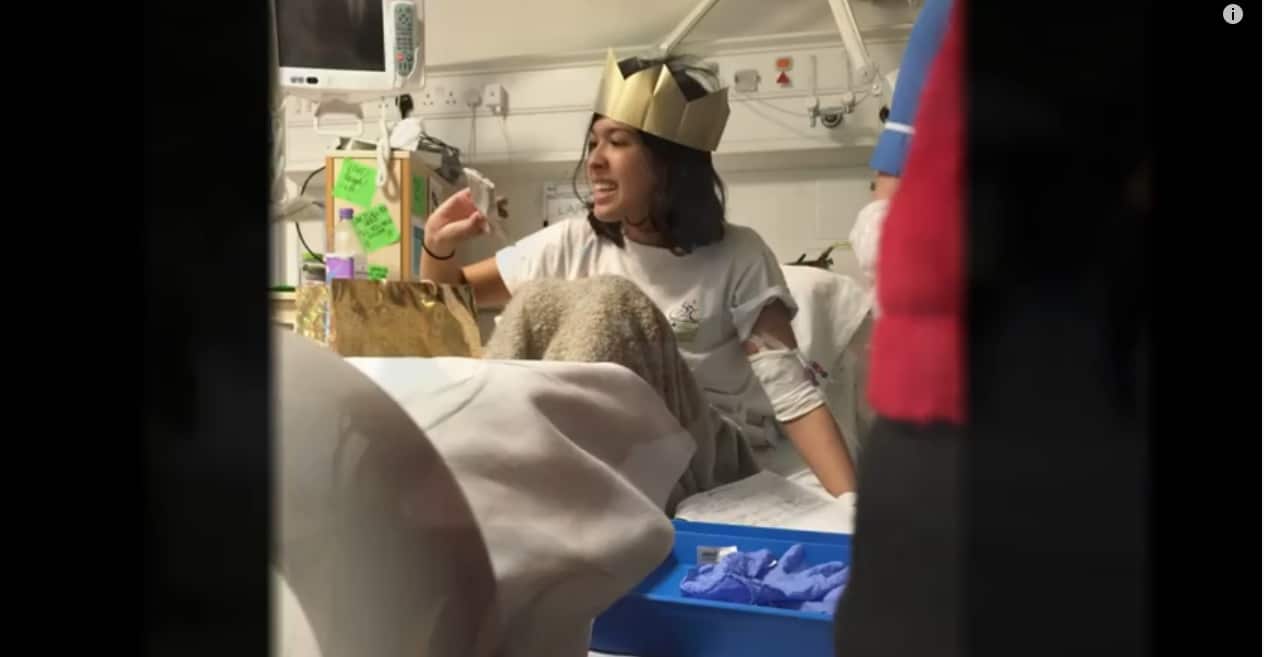 She's spent extensive time in hospital.