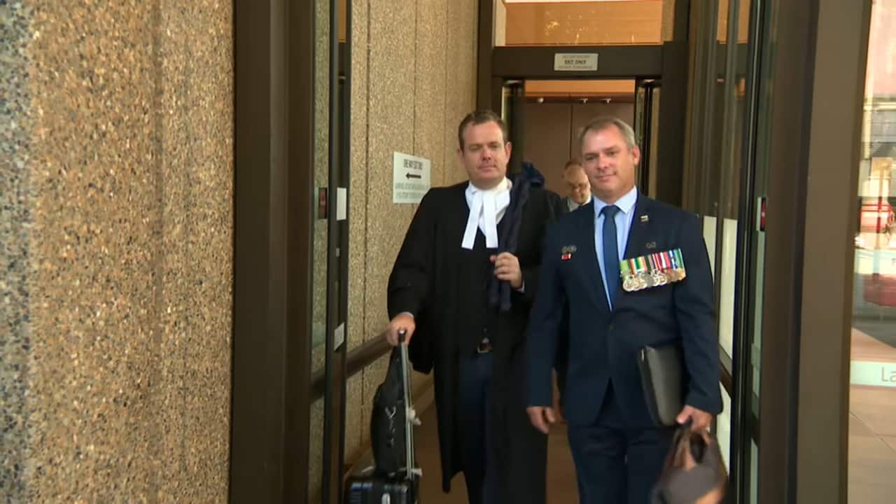 Retired Captain Jason Scanes travelled to Sydney from Brisbane for the proceedings. 