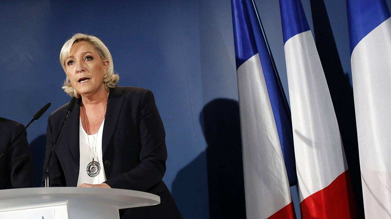 French far-right politician Marine Le Pen.