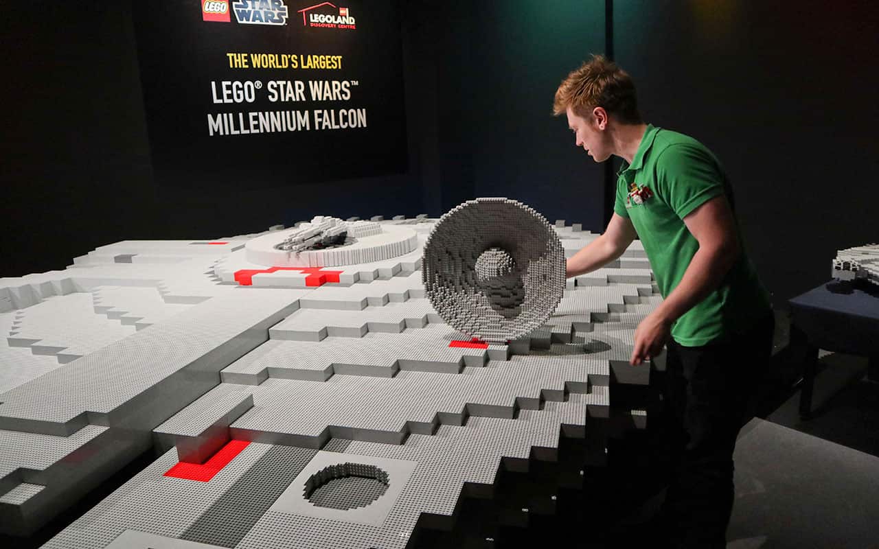 The plastic replica of the fictional aircraft is the grandest design ever attempted.