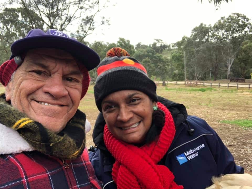 Professor Len Collard with former Senator Nova Peris.